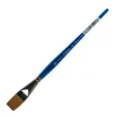 Winsor & Newton Cotman Watercolor Paint Brush 666, 3/4"", One-Stroke Flat Bristle, Synthetic, Blue