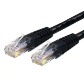 StarTech.com 6ft CAT6 Ethernet Cable - Black Molded Gigabit CAT 6 Wire - 100W PoE RJ45 UTP 650MHz - Category 6 Network Patch Cord UL/TIA