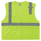 Ergodyne GloWear Mesh Hi-Vis Safety Vest, Extra-Small, Lime