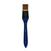 Winsor & Newton Cotman Watercolor Paint Brush, 1"", Wash Bristle, Synthetic, Blue