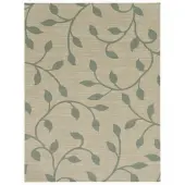 Foss Floors Area Rug, 6'H x 8'W, Vine, Blue/Beige