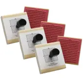Ready 2 Learn Wood X-Y Axis Stamps, 3-1/4"" x 2-3/4"" x 2-15/16"", Multicolor, Pack Of 3 Stamps