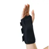 Medline Wrist Splint, Right, Small, 8"", Black
