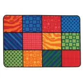 Carpets for Kids® KID$Value Rugs™ Patterns At Play Activity Rug, 4' x 6' , Multicolor