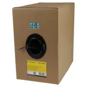 StarTech.com 1000 ft Bulk Roll of Black CMR Cat5e Solid UTP Riser Cable e - Bulk Cat5e Cable - 1000 ft Cat5e Cable - Cat5e Riser Cable - CMR Ethernet