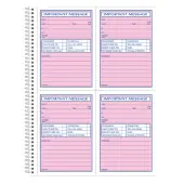 Adams® Phone Message Book, 11"" x 8 1/4"", 100 Pages, White/Canary Yellow