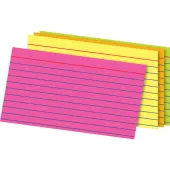 Office Depot® Brand Glow Index Cards, 3"" x 5"", Assorted Colors, Pack Of 300