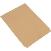 Partners Brand Flat Merchandise Bags, 12""W x 15""D, Kraft, Case Of 1,000