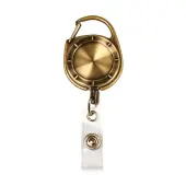 MyID Brass Carabiner Card Reel, 1 1/4""