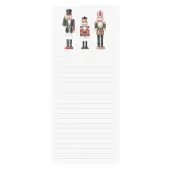 Graphique Holiday Magnetic Notepad, 4"" x 9"", 100 Sheets, Nutcrackers