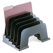 Office Depot® Brand 30% Recycled Large Incline Desktop Sorter, Black