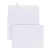 Office Depot® Brand Photo Envelopes, 4"" x 6"", Clean Seal, White, Box Of 50