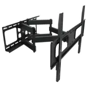 MegaMounts Full Motion Double Articulating Wall Mount For 32 - 70"" TVs, 20""H x 26""W x 8""D, Black