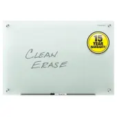 Quartet® Infinity™ Glass Unframed Non-Magnetic Dry-Erase Whiteboard, 18"" x 24"", Frosted White