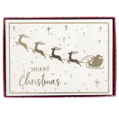 Graphique Holiday Boxed Cards, 5"" x 7"", Christmas Santa, Box Of 15 Cards