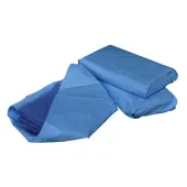 Medline Sterile Disposable Surgical Towels, 17"" x 27"", Blue, 4 Towels Per Pack, Case Of 20 Packs