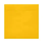 LUX Square Envelopes, 7 1/2"" x 7 1/2"", Peel & Press Closure, Sunflower Yellow, Pack Of 250