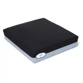 Medline Gel Foam Pressure-Redistribution Cushion, 3""H x 18""W x 18""D, Black