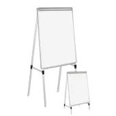 MasterVision® Easy Clean™ Quad Pod 4 Leg Non-Magnetic Dry-Erase Whiteboard Easel, 27"" x 35"" Steel Frame With Silver Finish
