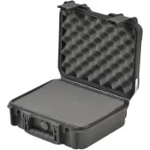 SKB Cases iSeries Injection-Molded Mil-Standard Waterproof Case With Foam, 12""H x 9""W x 4-1/2""D, Black