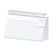 Office Depot® Brand Spiral Index Cards, 5"" x 8"", Ruled, White, Pack Of 50