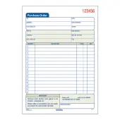 Adams® Carbonless Purchase Order Book, 5 9/16"" x 8 7/16"", 2-Part, 50 Set Pad