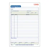 Adams® Carbonless 2-Part Receiving Record Book, 5 9/16"" x 8 7/16"", Book Of 50 Sets