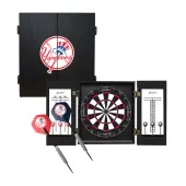 Imperial MLB Fan's Choice Dartboard Set, 21-1/2""H x 19-3/4""W x 3-1/2""D, New York Yankees
