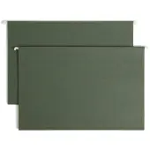 Smead® Premium Box-Bottom Hanging Folders, 1"" Expansion, Legal Size, Standard Green, Box Of 25