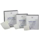 Medline Optifoam Basic Sterile Non-Adhesive Dressings, 4"" x 5"", Pack Of 10