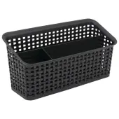 Realspace® Weave Bin Valet, Black