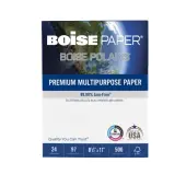 Boise® POLARIS® Premium Multi-Use Printer & Copy Paper, 1 Ream, White, Letter (8.5"" x 11""), 500 Sheets Per Ream, 24 Lb, 97 Brightness, FSC® Certified