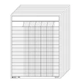 Creative Shapes Etc. Vertical Incentive Chart, 28"" x 22"", White, Pack Of 12