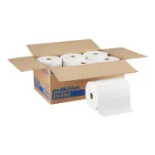 enMotion® 10"" Paper Towel Rolls, 1-Ply, 10""x 800', 40% Recycled Fiber, White, 800 ft Per Roll, 6 Rolls Per Case