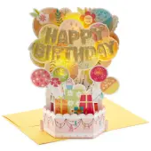 Hallmark Paper Wonder Card, 9-1/2"" x 6-9/16"", Pastel Balloons