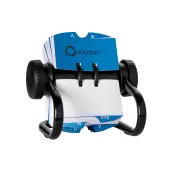 Rolodex® Open Metal Single Rotary File, 2 1/4"" x 4"", 500 Cards, Black