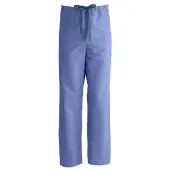 Medline ComfortEase™ Unisex Regular Non-Reversible Drawstring Cargo Scrub Pants, 3X, Ceil Blue