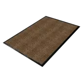 Genuine Joe Dual-Ribbed Indoor Floor Mat, 4' x 6', Chocolate