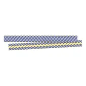 Barker Creek Double-Sided Border Strips, 3"" x 35"", Chevron Navy, Set Of 24