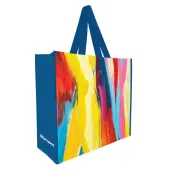 Office Depot® Brand Large Reusable Shopping Bag, 17-1/4""W x 19""H x 7""D, Brush Stroke