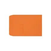 LUX #9 1/2 Open-End Window Envelopes, Top Left Window, Gummed Seal, Mandarin, Pack Of 500