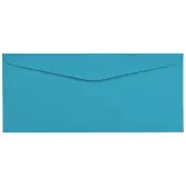 JAM Paper® Booklet Envelopes, #9, Gummed Seal, Blue, Pack Of 50