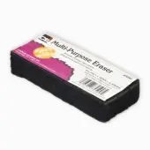 Charles Leonard Multi-Purpose Dry-Erase & Chalkboard Eraser, 5"", Black, 12 Per Pack, Set Of 2 Packs