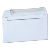 Universal® #6 Business Envelopes, Peel Seal Strip Closure, White, Box Of 100