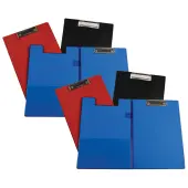 C-Line® Clipboard Folders, 9"" x 12 1/2"", Assorted Colors, Pack Of 6