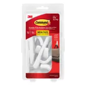 Command® Large Utility Hooks, 14 Hooks, 16 White Adhesive Strips, Damage Free Hanging Picture Hangers, No Tools Wall Hanging Strips For Living Spaces