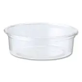 World Centric® PLA Cold Cups, Flat Style, 2 Oz, Clear, Carton Of 2,000 Cups