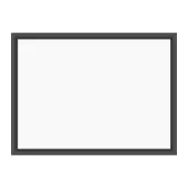 U Brands Magnetic Dry-Erase Board, 24"" X 18"", Black Wood Frame, Actual Size 23"" X 17"" (307U00-01)