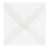 JAM Paper® Translucent Vellum Invitation Envelopes,  3 1/8"" x 3 1/8"", Gummed Seal, Clear, Pack Of 25