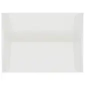 JAM Paper® Booklet Invitation Envelopes, A7, Gummed Seal, Clear Translucent, Pack Of 25